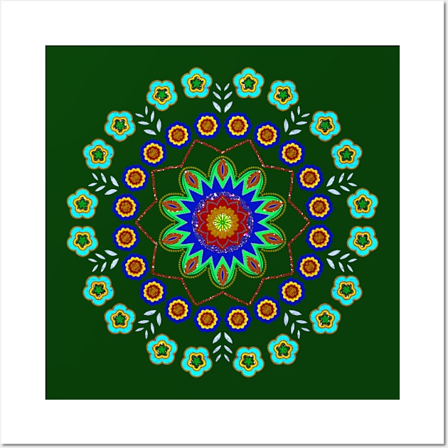 Ornate Floral Mandala Wall Art by Jane Izzy Designs